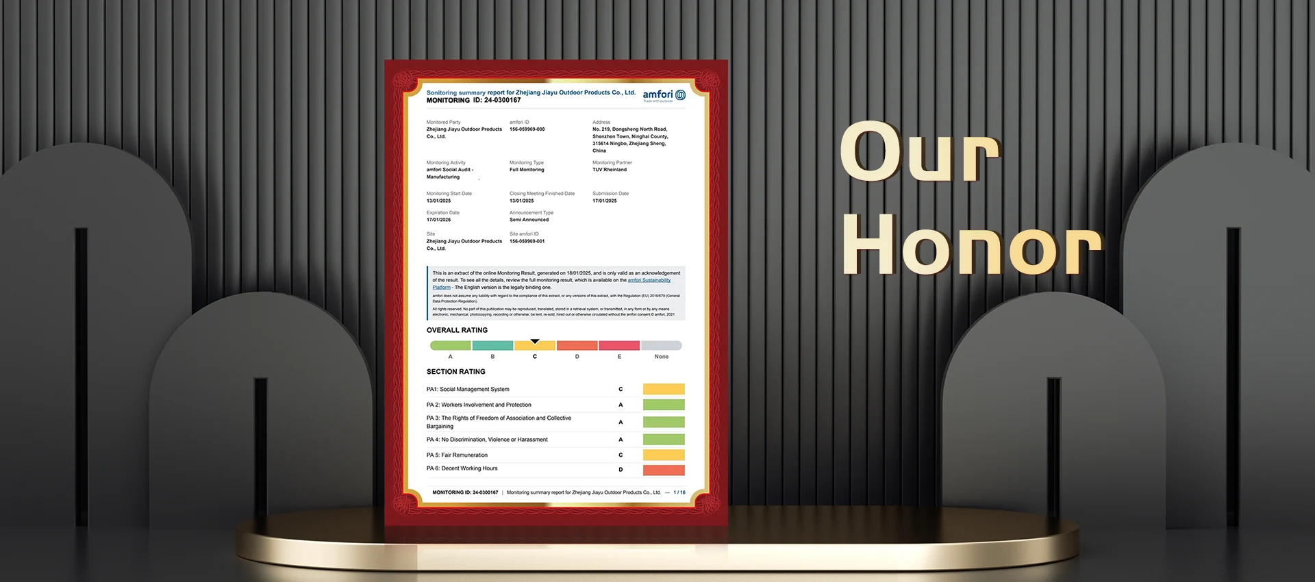 Zhejiang Jiayu Bidhaa za nje Co, Ltd.